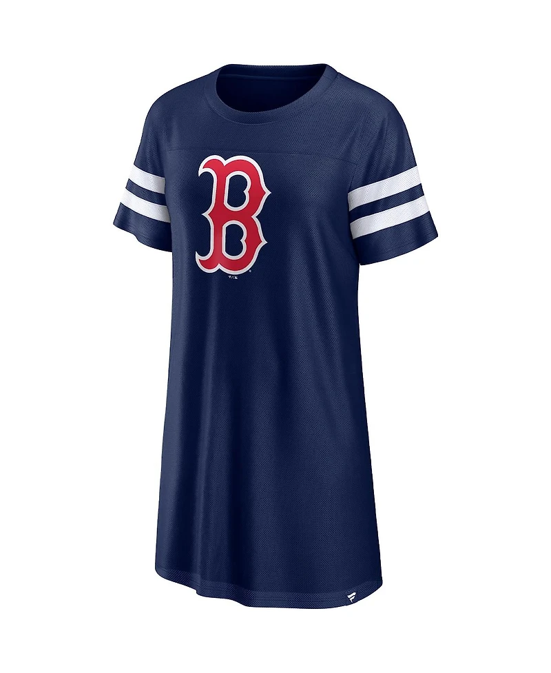 Fanatics Women's Navy Boston Red Sox Iconic Mesh Dress