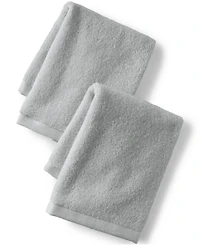 Lands' End Quick-Dry Cotton 2-Piece Washcloth Set