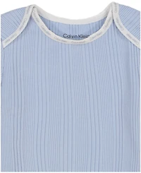 Calvin Klein Baby Boys 3-Piece Short Sleeve Bodysuits Set