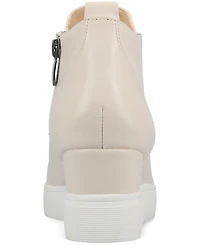 Journee Collection Women's Clara Inside Zip Wedge Sneakers