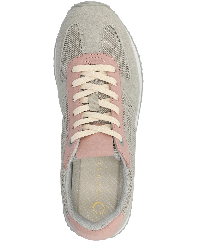 Journee Collection Women's Flow Casual Lace Up Sneakers