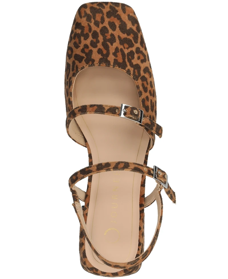 Journee Collection Women's Gretchenn Multi Strap Mary Jane Flats