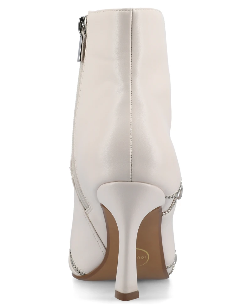 Journee Collection Women's Catoa Zipper Detail Comfort Dress Booties