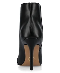 Journee Collection Women's Mayra Zipper Detail Comfort Dress Booties