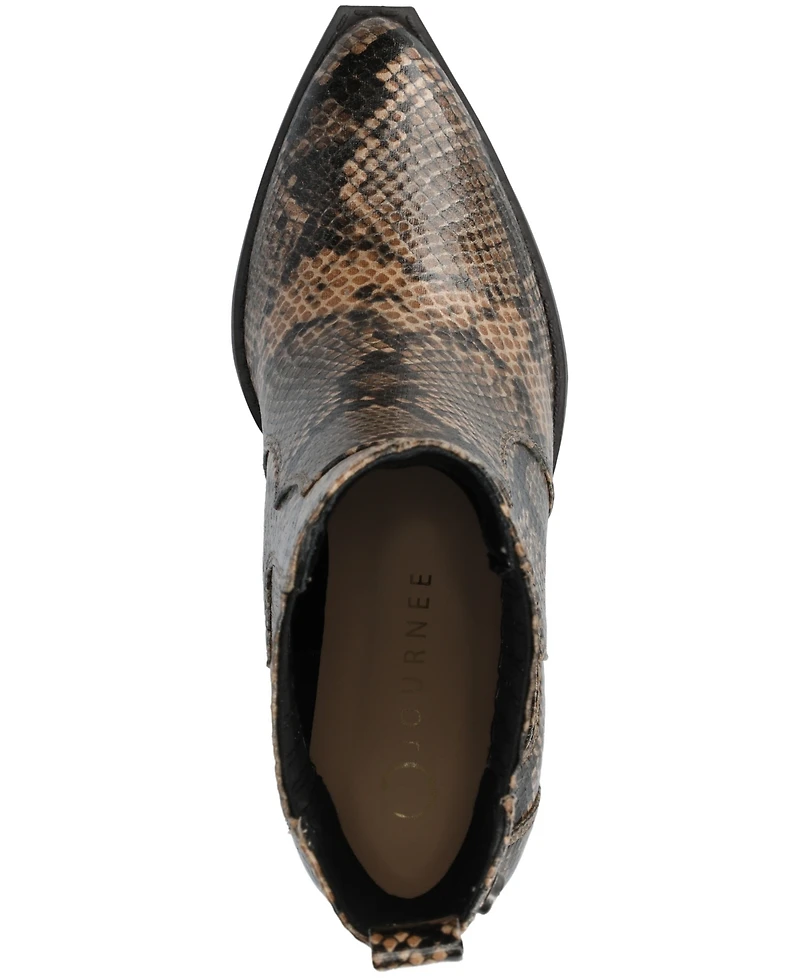 Journee Collection Women's Braylee Western Studded Ankle Booties