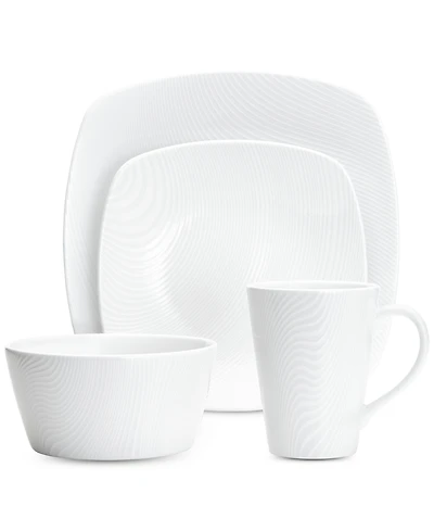 Noritake Colorscapes White-on-White Dune 4-Pc. Square Place Setting