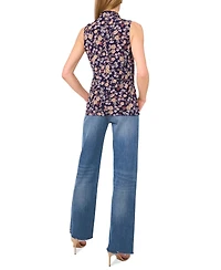 Vince Camuto Women's Floral Crossover Wrap-Front Sleeveless Top