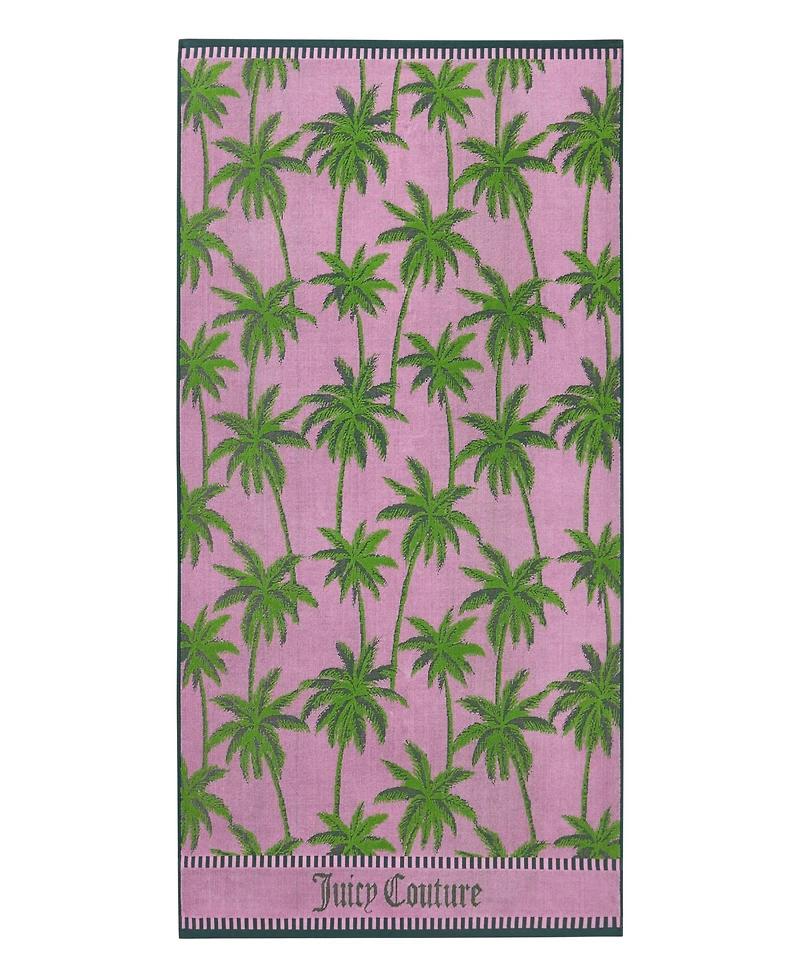 Juicy Couture Palm Trees Cotton Beach Towel, 36" x 72"