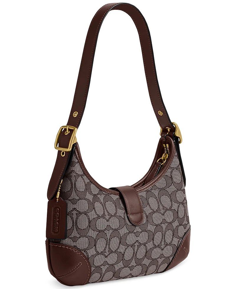 Coach Originals Signature Jacquard Hamptons Hobo Bag