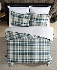 Eddie Bauer Timbers Plaid Duvet Cover Set, King