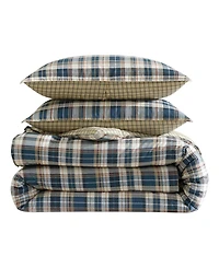Eddie Bauer Port Gamble Dusted Indigo Comforter Set, Full/Queen