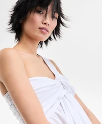 I.n.c. International Concepts Women's Asymmetric One-Shoulder Twist-Front Top, Exclusively at Macy's