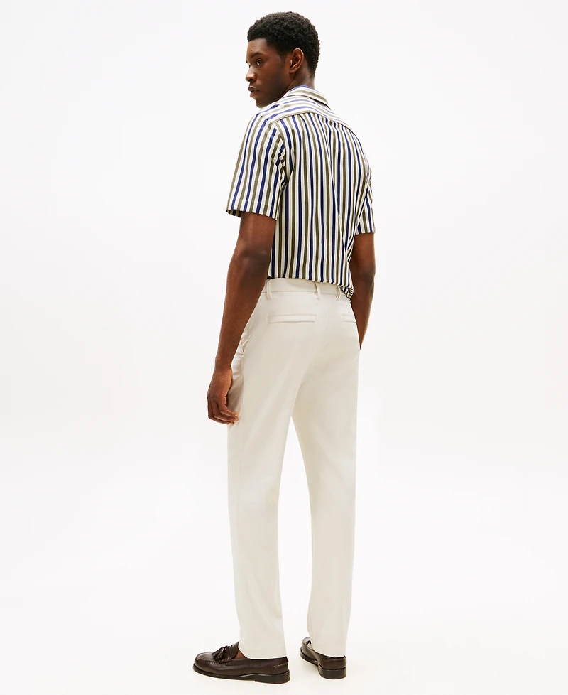 Tommy Hilfiger Men's Denton Tailored Fit Knit Tech Chinos