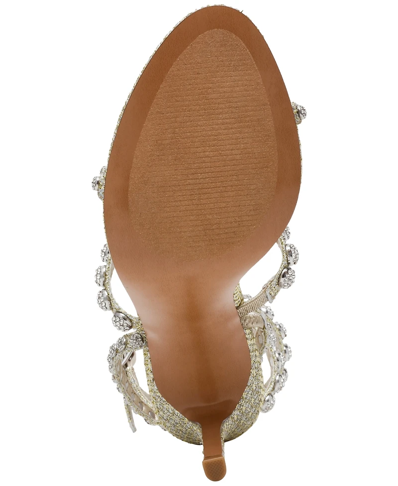 Steve Madden Women's Teena Embellished High-Heel Dress Sandals