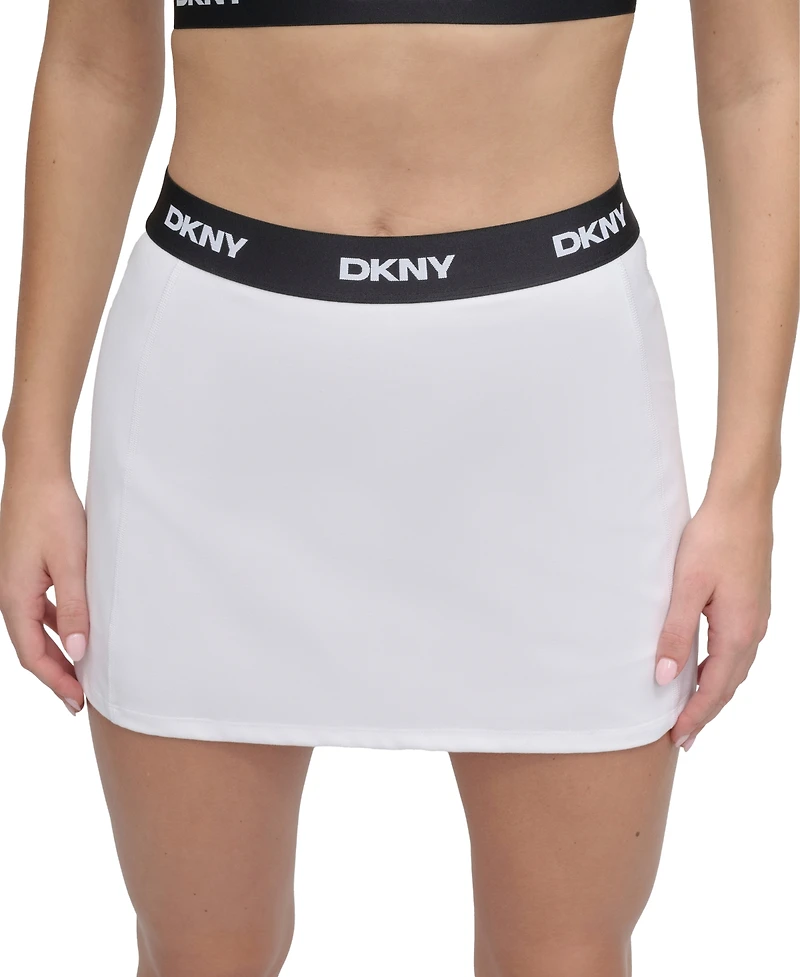 Dkny Sport Women's Logo-Waistband Balance Compression Skort