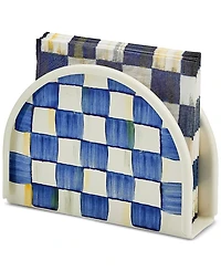 Mackenzie-Childs Royal Check Enameled Napkin Holder