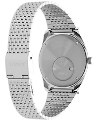 Timex Men's Analog Silver-Tone Stainless Steel Watch, 38mm