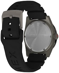 Timex Men's Analog Black Rubber Strap Watch, 41mm
