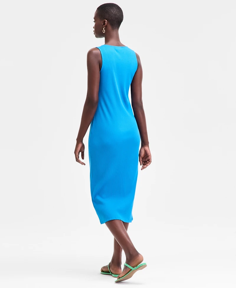 On 34th Women's Rib-Knit Button Down Midi Dress, Exclusively at Macy's