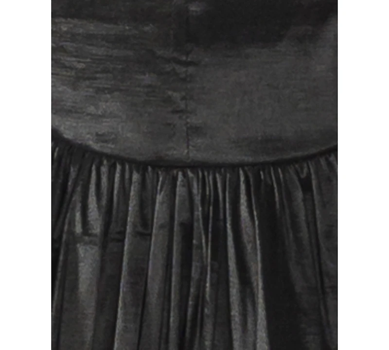 Alex & Sophia Juniors' Square-Neck Bubble-Hem Sleeveless Fit & Flare Dress
