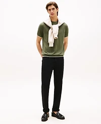 Tommy Hilfiger Men's Relaxed Fit Short Sleeve Crewneck Knitted T-Shirt