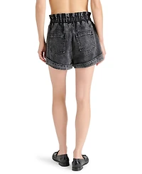 Steve Madden Women's Elare High-Rise Cotton Denim Shorts