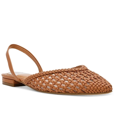 Dv Dolce Vita Women's Cashe Woven Slingback Pointed-Toe Flats