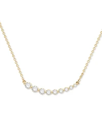 Diamond East West Necklace (1/2 ct. t.w.) in 14k Yellow Gold