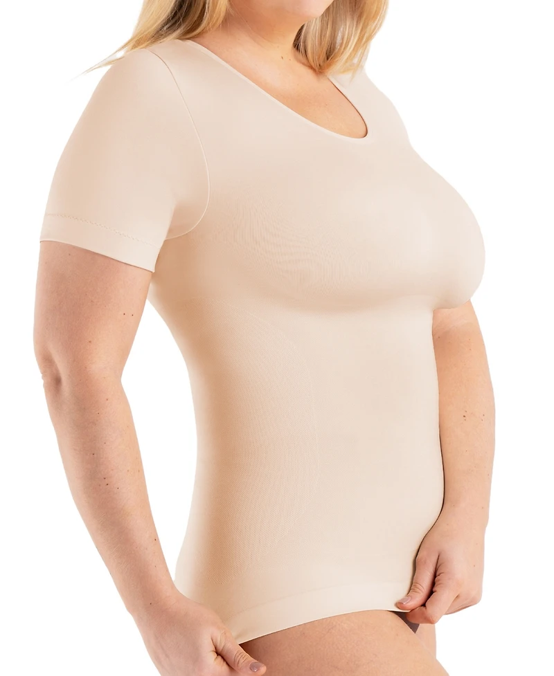 Shapermint Essentials Women's Scoop Neck Shaping T-Shirt 48001