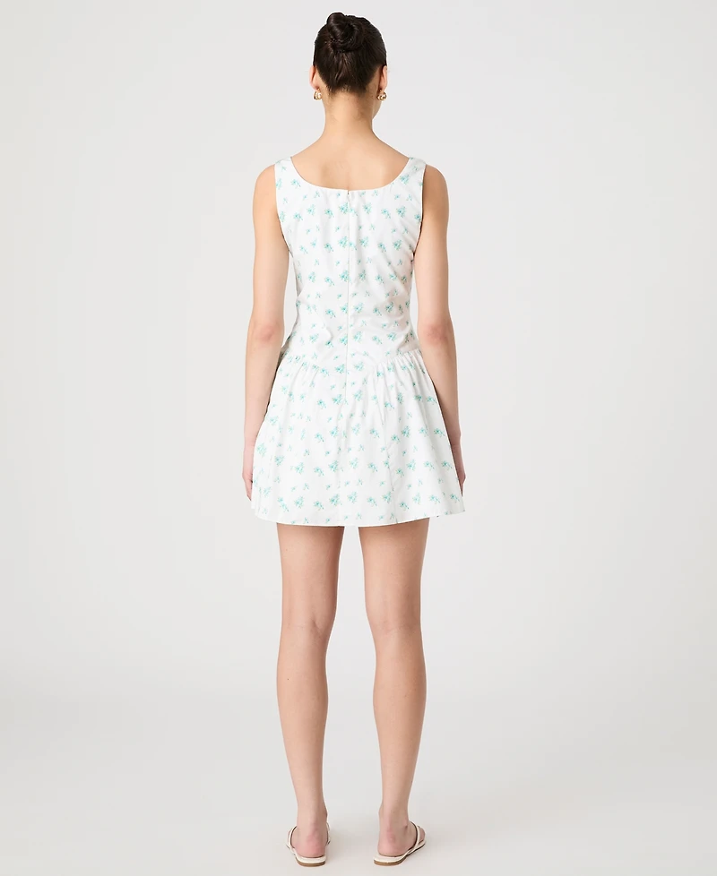 French Connection Women's Anna Fleur Ruched Minidress