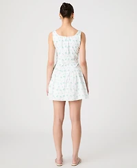 French Connection Women's Anna Fleur Ruched Minidress