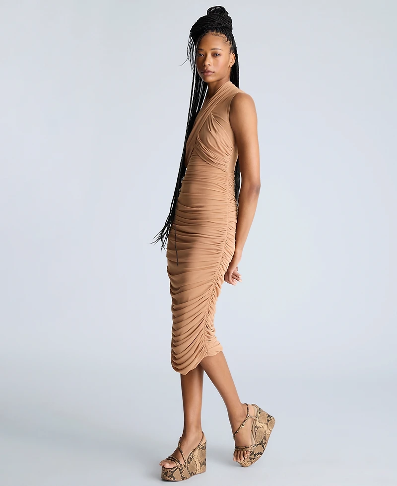 Kenneth Cole Women's Ruched Bodycon Dress