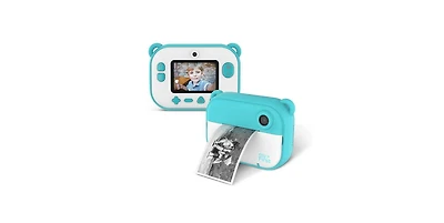 myFirst Insta 2 () Kids Instant Print Camera, 12MP Photos, 1080P Video, Front & Selfie Lens, microSD Card & Neck Lanyard, Travel Camera