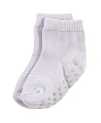 Touched by Nature Baby Girls 8Pk Organic Non Skid Crew Socks