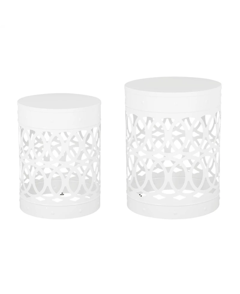 Streamdale Outdoor Metal S/2 end table