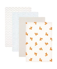 Luvable Friends Boys Durable Baby Cotton Flannel Receiving Blankets