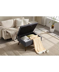 Streamdale Mid-century modern storage bench/coffee table, Assembled, Living/entry/family room