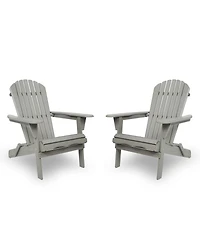 Streamdale 2 Wooden Folding Adirondack Chairs
