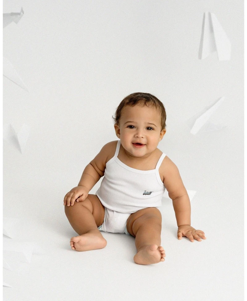 MeMoi Baby Girls Ribbed On The Move Bodysuits