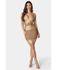 Bebe Women's Color Block Bandage Dress