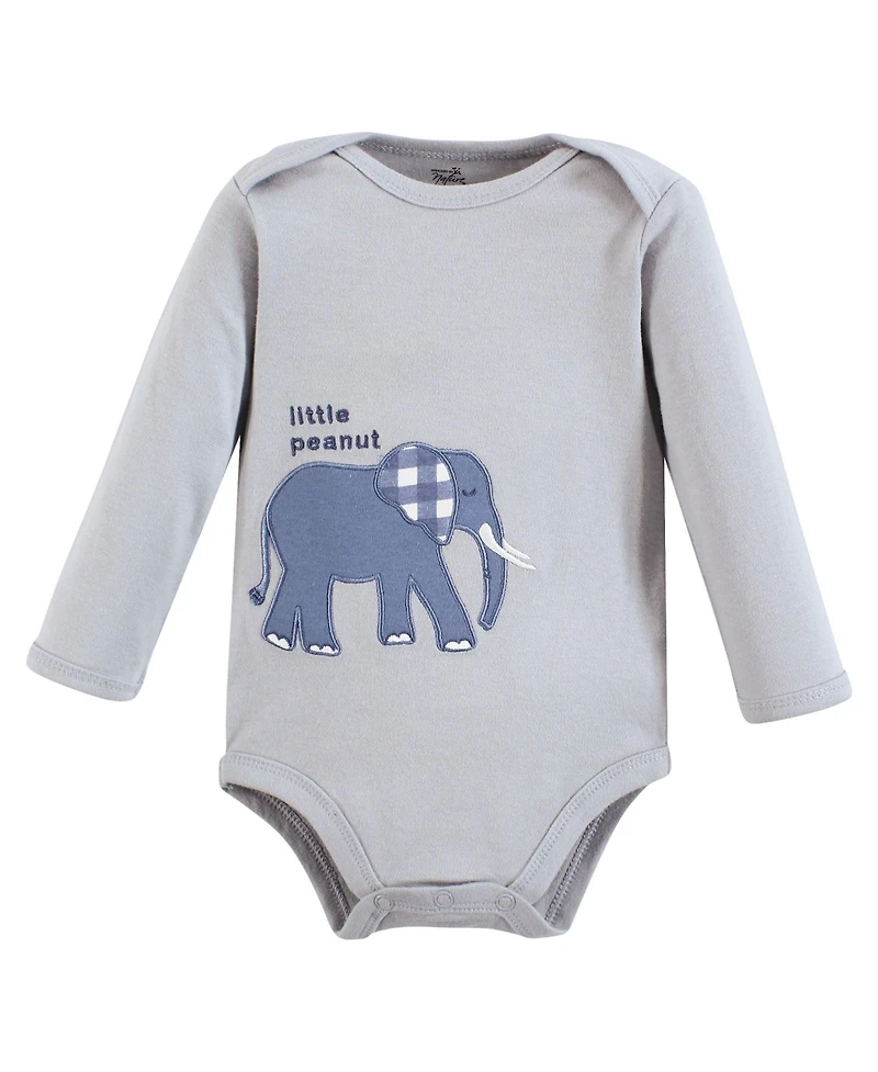 Touched by Nature Baby Boys 5Pk Long Sleeve Organic Bodysuits