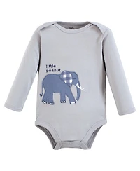 Touched by Nature Baby Boys 5Pk Long Sleeve Organic Bodysuits