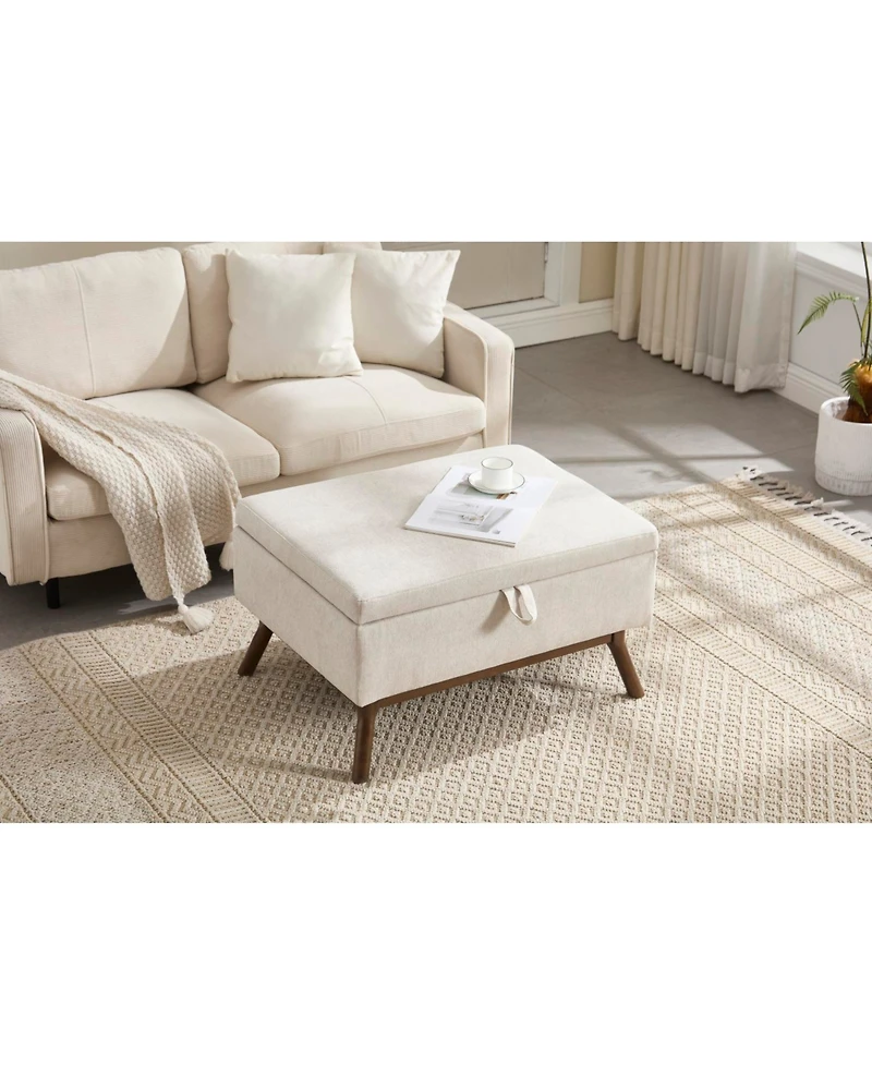 Streamdale Mid-century modern storage bench/coffee table, Assembled, Living/entry/family room