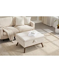 Streamdale Mid-century modern storage bench/coffee table, Assembled, Living/entry/family room