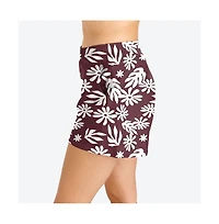 Calypsa Women's Classic Fit Swim Shorts With Panty