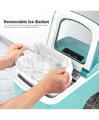 Cowsar 26Lbs/Day, Ice Maker, Self-Cleaning Machine with Scoop and Basket