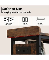 Console Table, Sofa Table with Power Outlet