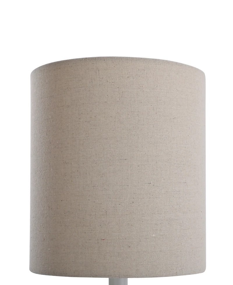 StyleCraft Home Collection 21" Seashell Coastal Motif Fabric Shade Table Lamp