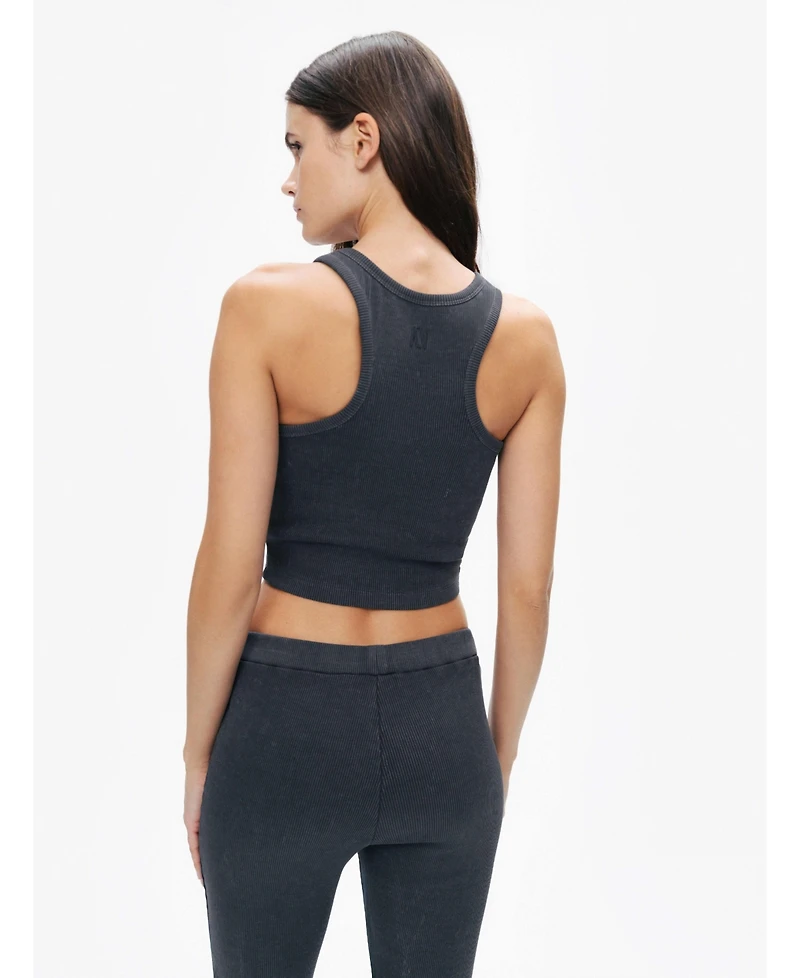 Nocturne Women's Ribbed Crop Top