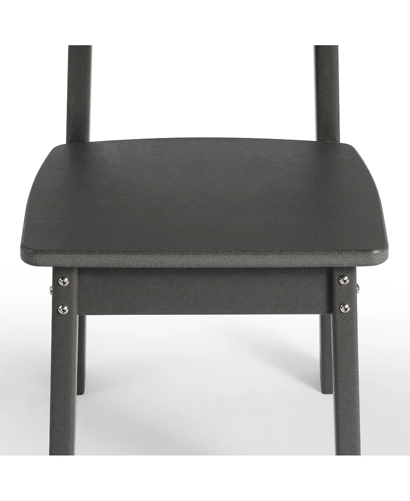 Kids 5-Piece Modern Hdpe Dining Table and Chairs Set